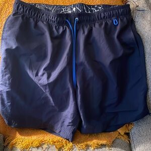 Lands End Mens L Swim Trunks Waist Board Shorts Beach Pool Vacation